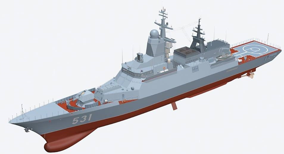 Frota russa do Báltico recebe a sua primeira corveta Furtiva “Corajosa”