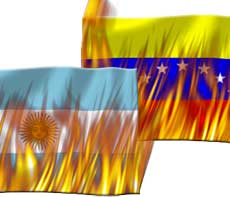 ARGENTINA E VENEZUELA “QUEIMAM” IMAGEM DO BRASIL