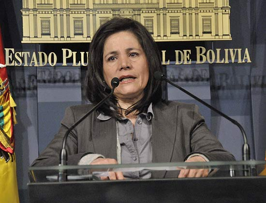 Ministra da Comunicação da Bolívia, Amanda Dávila