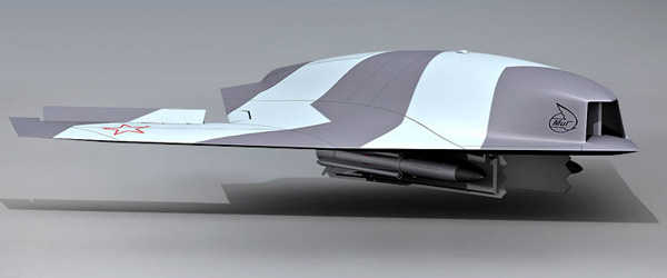 Concepção artística do VANT-C MiG Skat. 