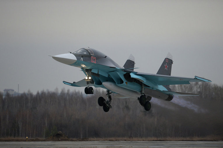 VVA recebe mais 3 caças bombardeiros Sukhoi Su-34