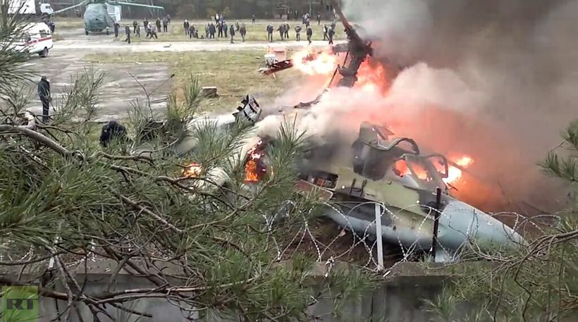 Vídeo: Acidente com o Kamov  K-52 – Acionamento acidental do sistema de ejeção dos pilotos