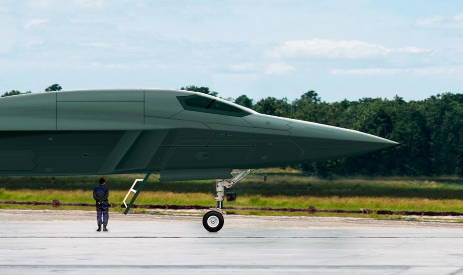 plaaf chinese air force guess this is called H-18 medium-range supersonic stealth bomber using two high-thrust turbofan engine, maximum range 8000-9000 km, maximum combat radius of 3500-3700 km, (7)