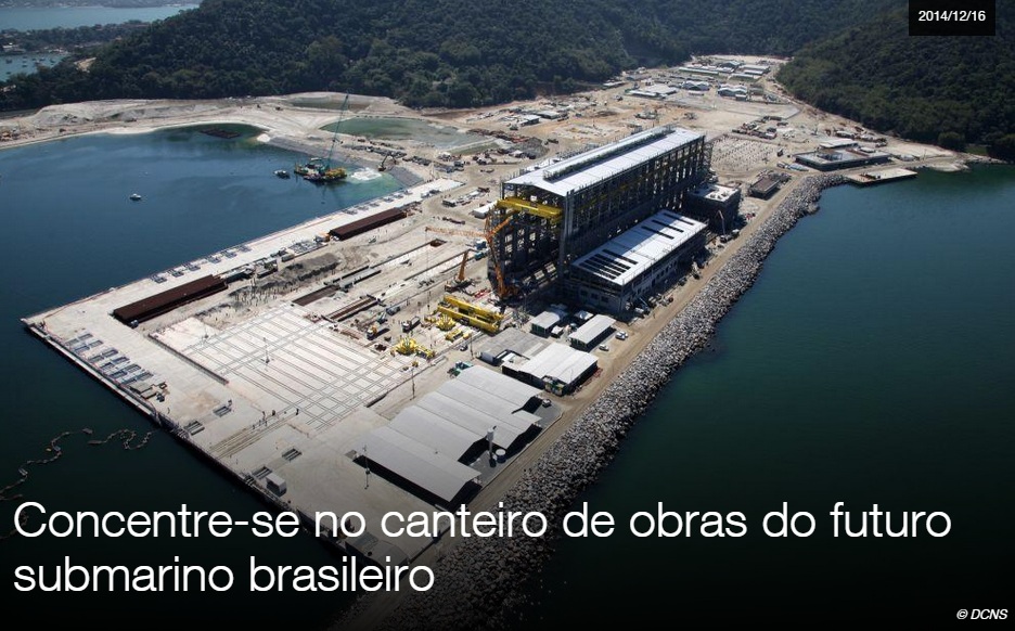 Concentre-se no canteiro de obras do futuro submarino brasileiro