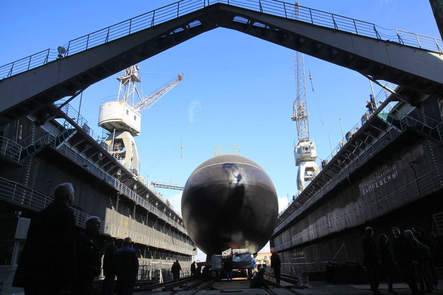 Lançado ao mar o submarino diesel-elétrico do Project 06363  B-265 “Krasnodar”