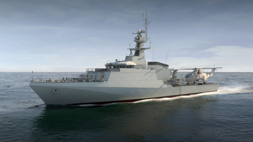 Começa a construção do segundo novo  OPV da Marinha Britânica