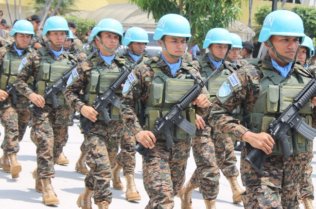 Novo contingente de soldados salvadorenhos integra missão da ONU no Haiti