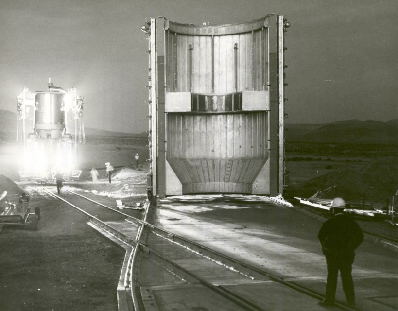 Imagem do primeiro teste da Nasa com um foguete nuclear, em 1961 (NASA)