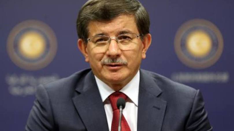 O chanceler da Turquia, Ahmet Davutoglu: o primeiro-ministro insistiu novamente que a Turquia não sabia a origem do jato quando o abateu