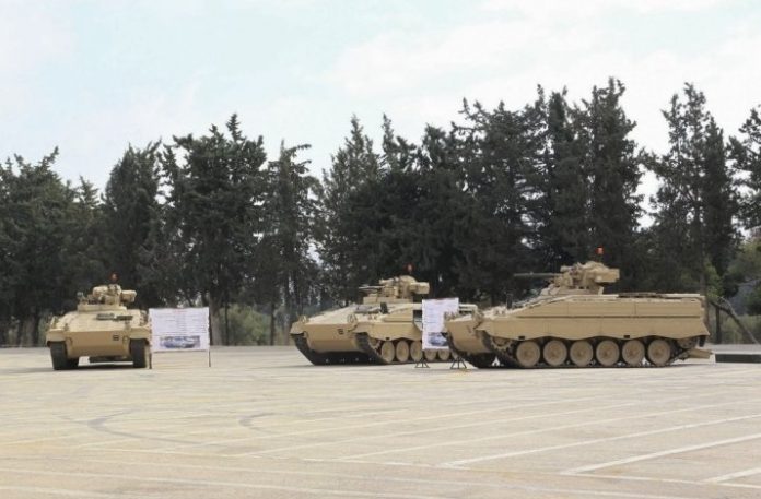 Alemanha entrega primeiro lote de veículos de combate de infantaria Marder 1A3 para a Jordânia.