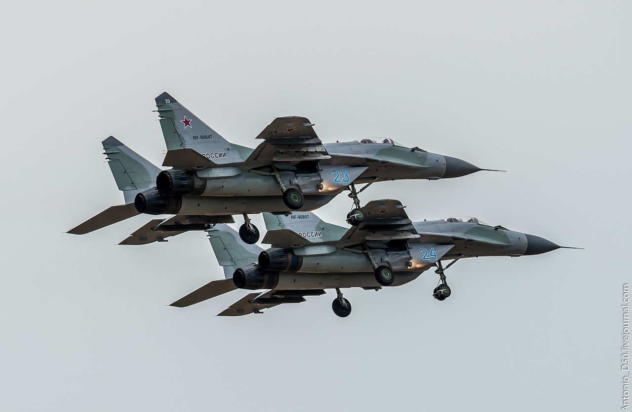 116º Centro de Treinamento de combate da Força Aérea Russa recebeu novos caças MiG-29 SMT e MIG-29UBM