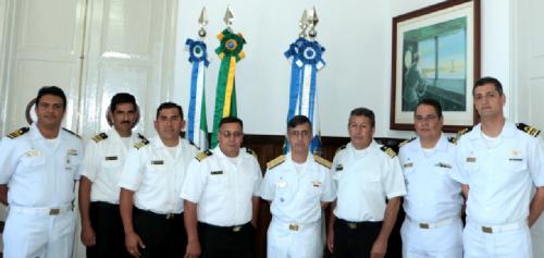 Comando do 6º Distrito Naval recebe Comitiva da Armada Boliviana
