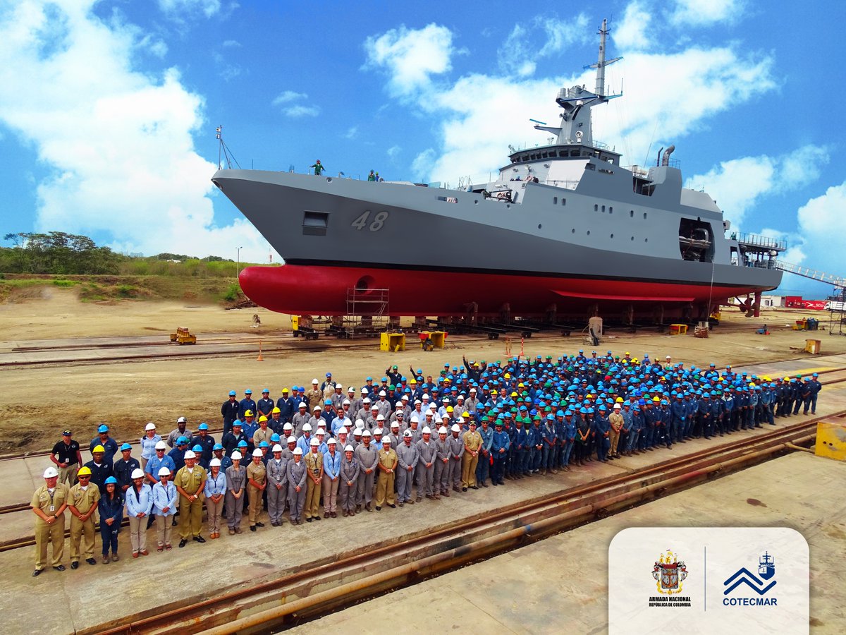 Marinha Colombiana recebe oficialmente o seu mais novo navio de patrulha ARC Victoria