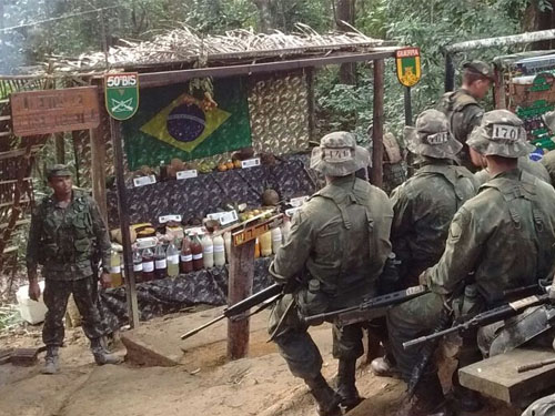 ADSUMUS:  Grupamento de Fuzileiros Navais de Brasília (GptFNB) participa de estágio no 50º Batalhão de Infantaria de Selva