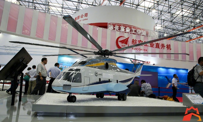 AVIC apresenta novo modelo de Helicóptero pesado que deverá ser equipado com motores Ucranianos