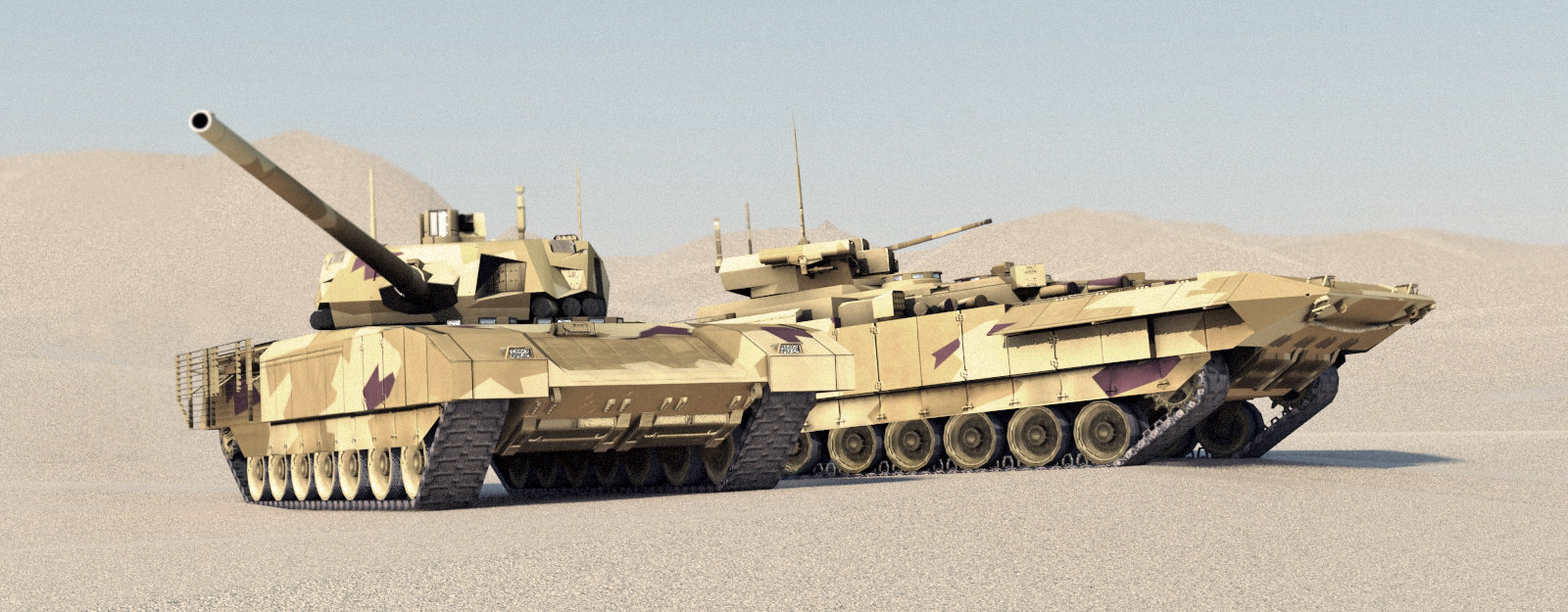 Dois batalhões de carro de combate T-14 Armata entraram em serviço em Fevereiro de 2018