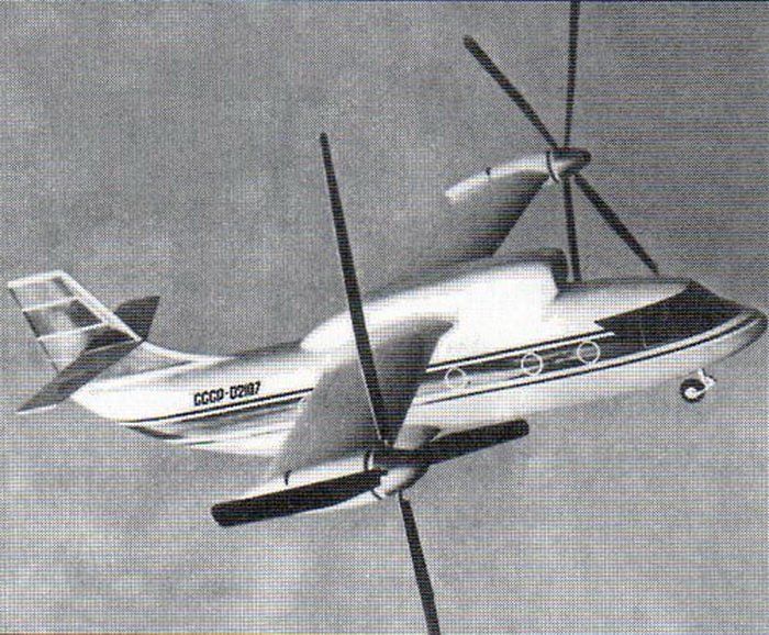 Modelo da aeronave Mi 30 proposto